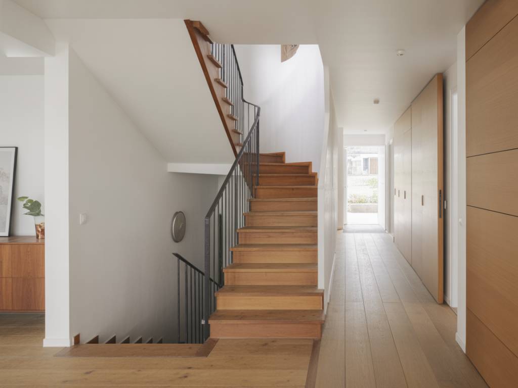 Escaliers design : allier sécurité, gain de place et esthétique architecturale dans une maison contemporaine