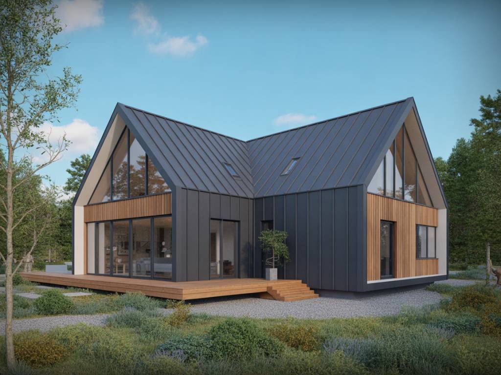Matériaux de façade innovants : bardage bois, enduit minéral et métal pour sublimer une maison contemporaine durable